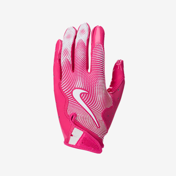 Pink nike football gloves outlet